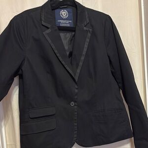 American Eagle Outfitters Black Blazer Tailored Suit Jacket